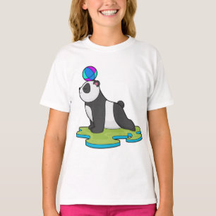 T-shirt Panda at yoga