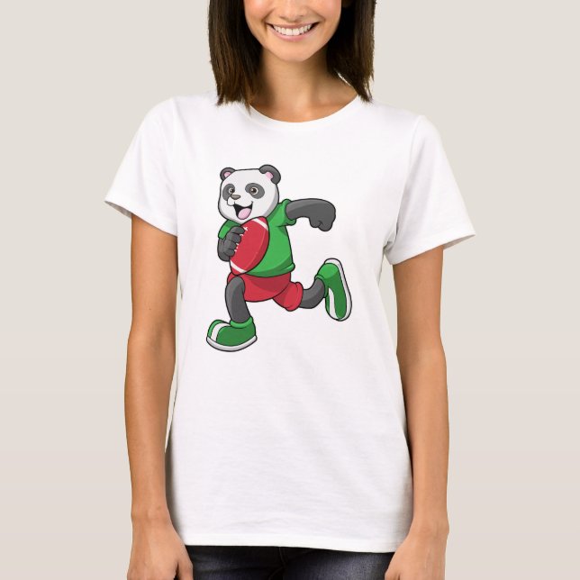 T-shirt Panda au football avec équipement (Devant)