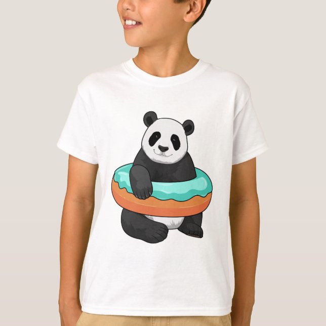 T-shirt Panda avec Donut (Devant)