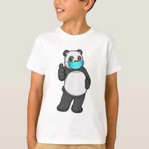 T-shirt Panda avec masque visage