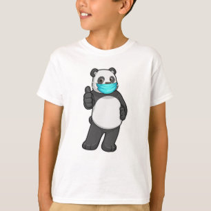 T-shirt Panda avec masque visage