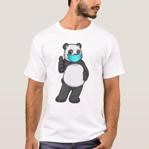 T-shirt Panda avec masque visage