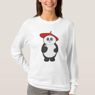 T-shirt Panda avec parapluie
