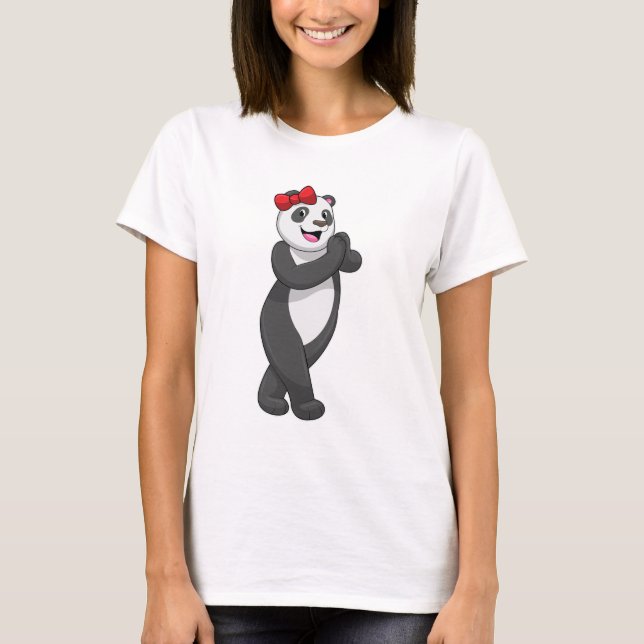T-shirt Panda avec ruban (Devant)