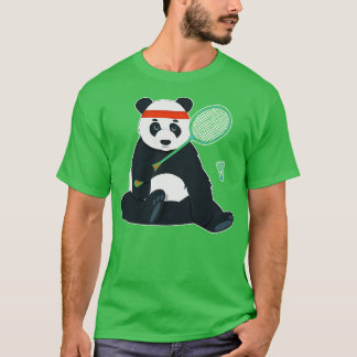 T-shirt Panda Badminton
