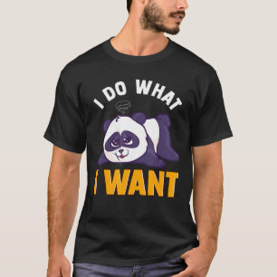T-shirt Panda Bear mignonette Sleepy Lazy Pandas Je Fais C