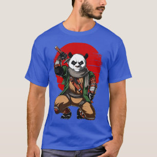 T-shirt Panda Bear Ninja Samurai
