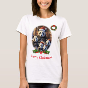 T-shirt Panda Bear Noël