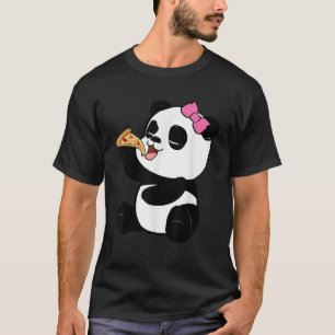 T-shirt Panda Bear Pizza for Toddler Girls and Women