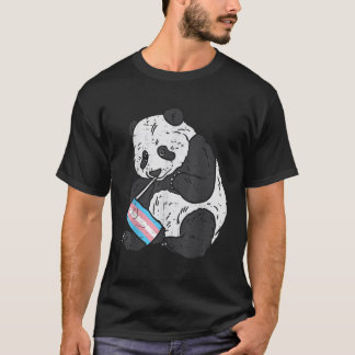 T-shirt Panda Bear Transgenre Drapeau Trans Pride LGBT Ani