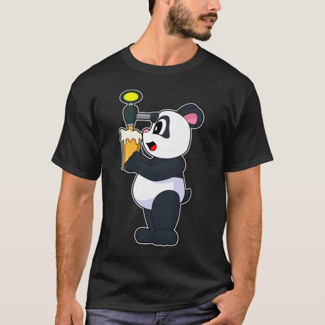 T-shirt Panda Beer (Devant)