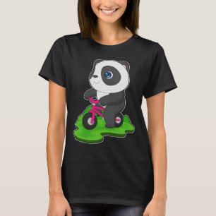 T-shirt Panda Bicycle