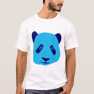 T-shirt Panda Bleu