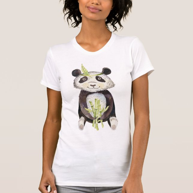 T-shirt Panda Boho Charmant (Devant)