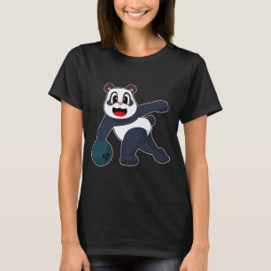 T-shirt Panda Bowling
