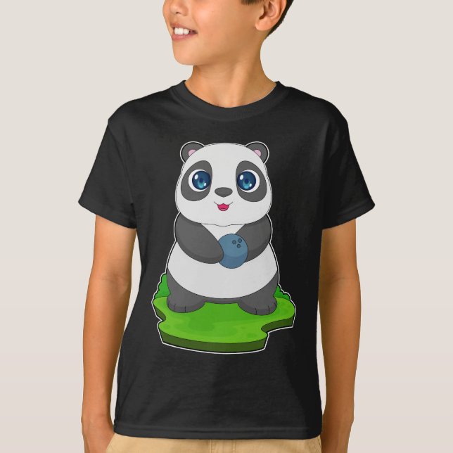 T-shirt Panda Bowling (Devant)