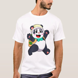 T-shirt Panda comme étudiant