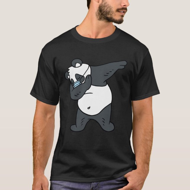 T-shirt Panda Dabing Panda Masque Visage (Devant)