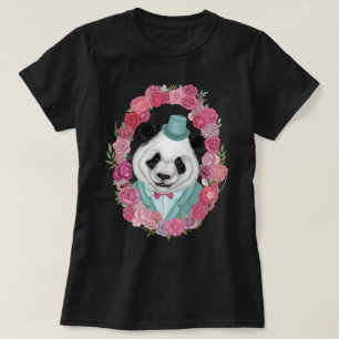 T-shirt Panda dans le chapeau supérieur