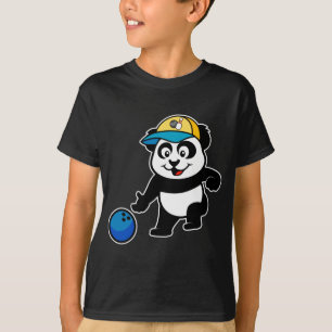 T-shirt Panda de bowling