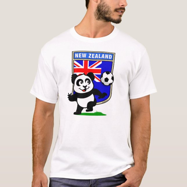 T-shirt Panda de football néo-zélandais (chemises légères) (Devant)