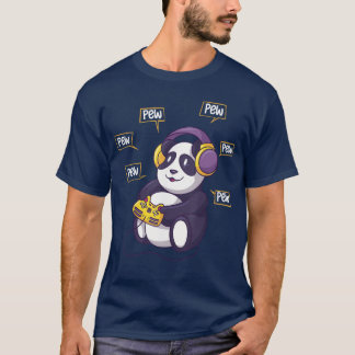 T-shirt Panda de jeu vidéo Panda ours drôle