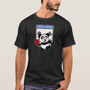 T-shirt Panda de ping-pong de la Corée du Sud