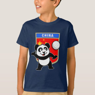 T-shirt Panda de volley-ball en Chine