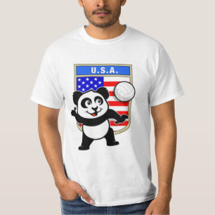 T-shirt Panda de volleyball des Etats-Unis