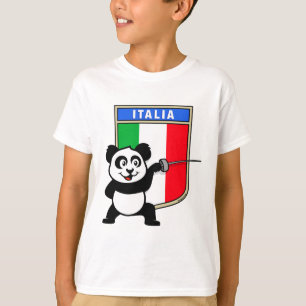 T-shirt Panda d'escrime en Italie