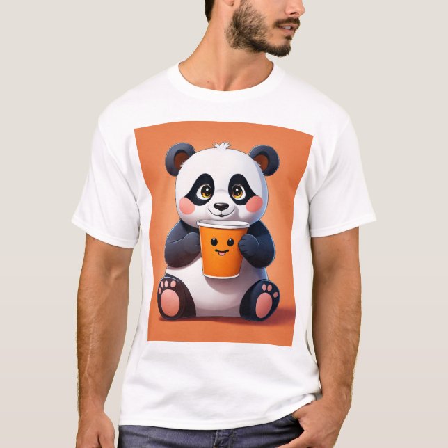 T-shirt Panda Design - mignon et élégant (Devant)