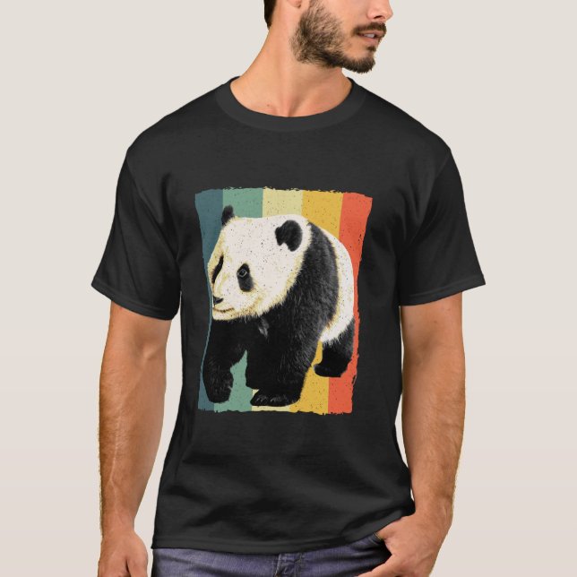 T-shirt Panda Design Pour Hommes Femmes Enfants Géants Pan (Devant)