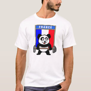 T-shirt Panda d'haltérophilie de la France