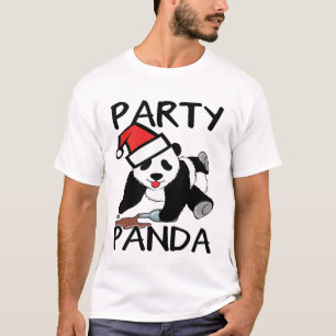 T-shirt Panda drôle de partie de Noël