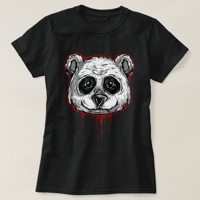 T-shirt Panda éffrayant (Design devant)