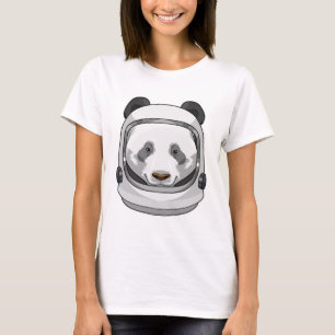 T-shirt Panda en astronaute avec casque