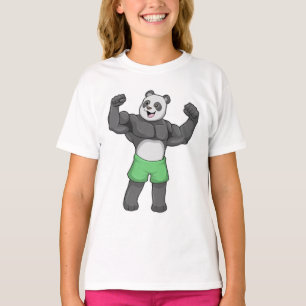 T-shirt Panda en Bodybuilder au Bodybuilding