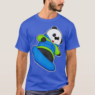 T-shirt Panda en Snowboard avec Snowboard 2