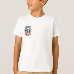 T-shirt Panda Enfants Matelas Roulé Endormi