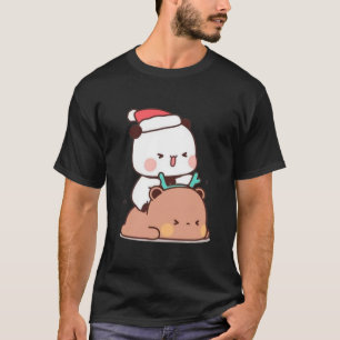 T-shirt Panda Et Brownie Bear Couple, Joyeux Noël