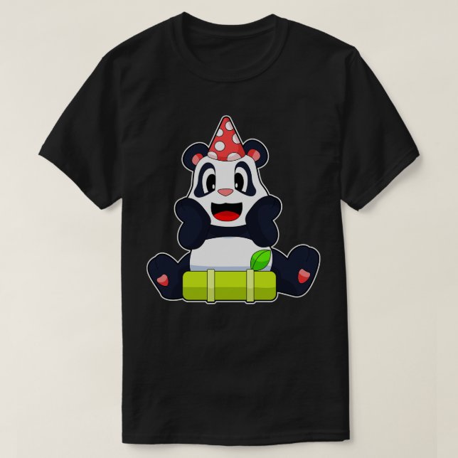 T-shirt Panda fête Anniversaire présent (Design devant)