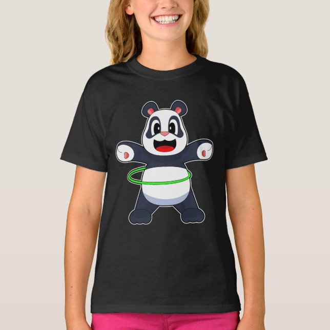 T-shirt Panda Fitness Gymnastique Sports (Devant)