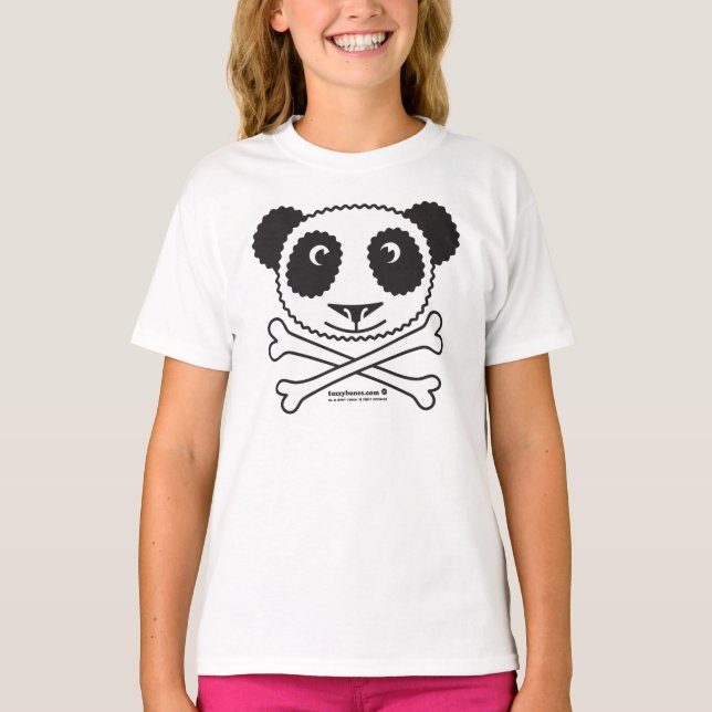 T-shirt Panda Fuzzybones™ (Gong) (Devant)