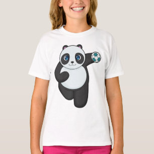 T-shirt Panda Handball player Handball