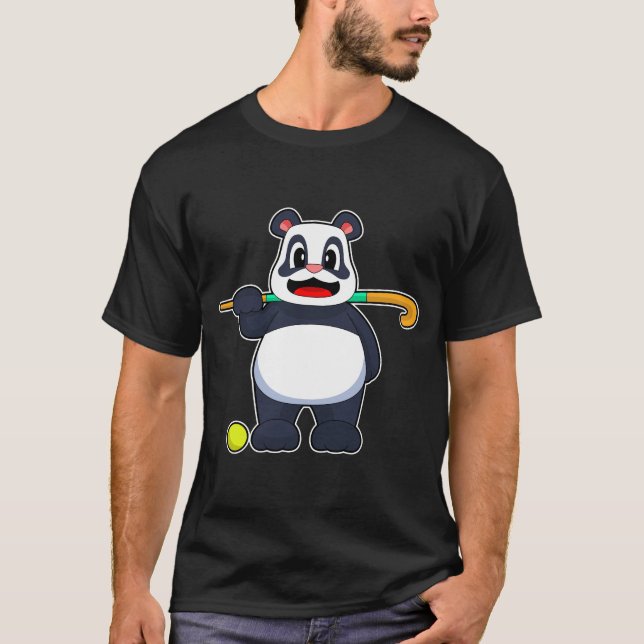 T-shirt Panda Hockey bâton (Devant)