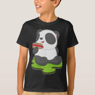 T-shirt Panda Hotdog