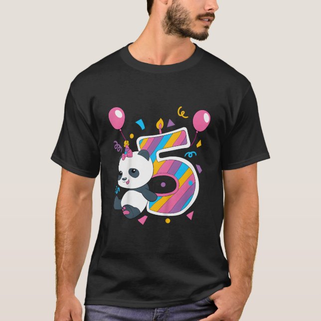 T-shirt Panda I'M 5 Py (Devant)