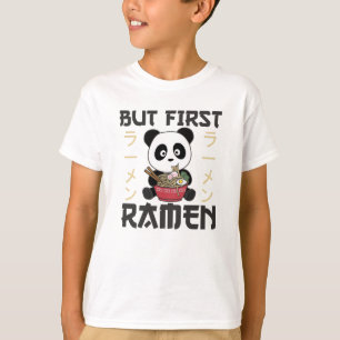 T-shirt Panda Mais Premier Ramen Sweet Kawaii Noodas Panda