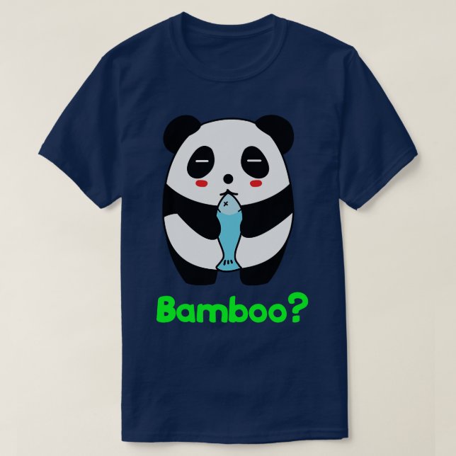 T-shirt Panda mange du bambou (Design devant)