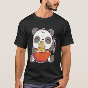 T-shirt Panda Mange Ra Anime